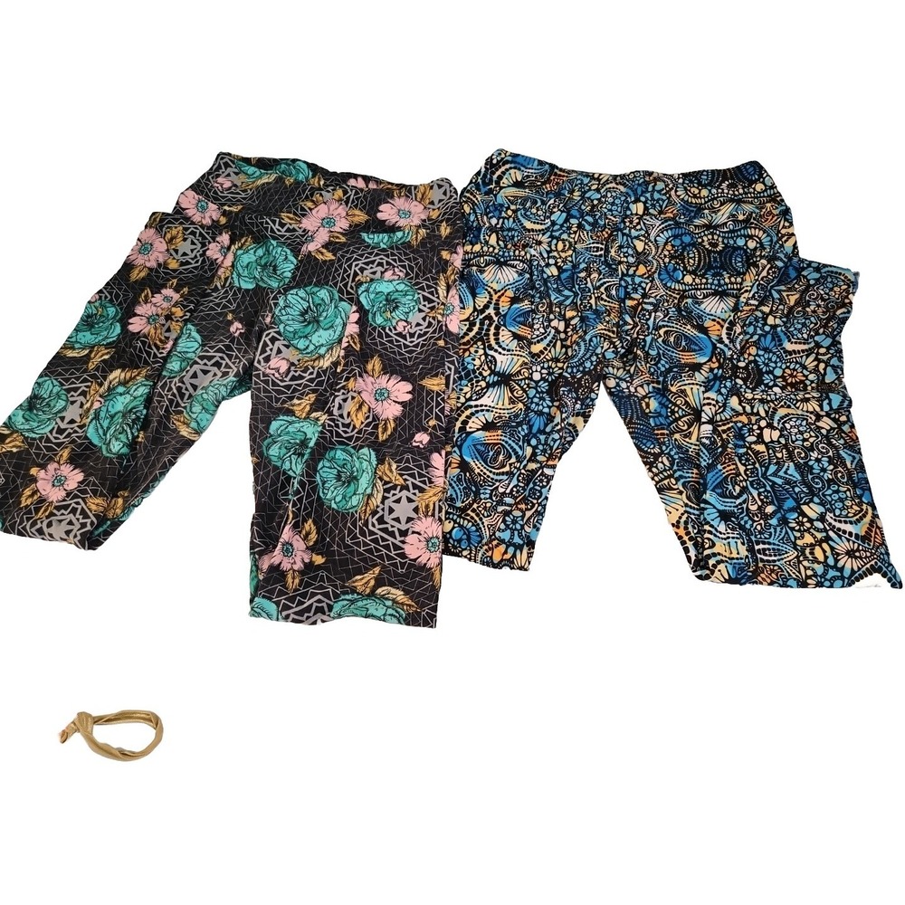 LuLaRoe Buttery Soft Workout Yoga Leggings 2 Pair One Size